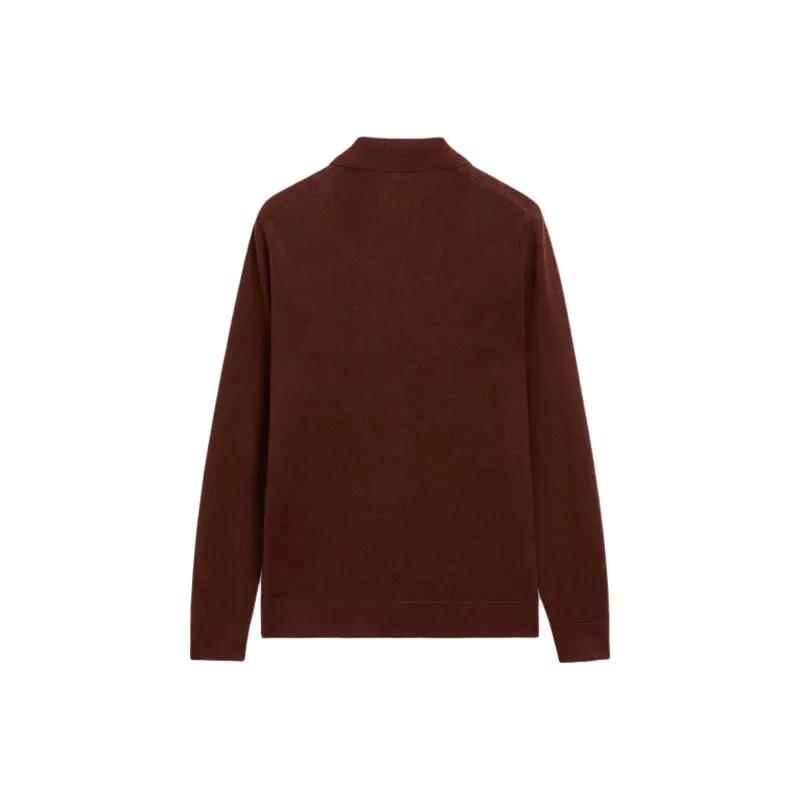 Massimo Dutti Polo Shirt Men's Brown Red-1