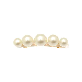 ALEXANDRE DE PARIS Luxurious Jade Bead 7cm Hair Clip Women's