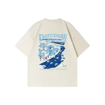 D&W T Shirts Unisex Ecru