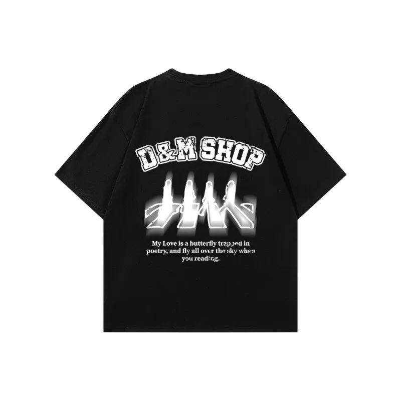 D&W T Shirts Unisex Black-0