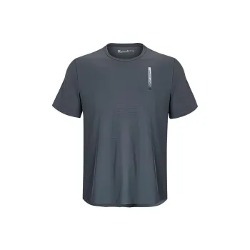 Under Armour Drop Shoulder Sleeve T Shirt Men's Peach Gray