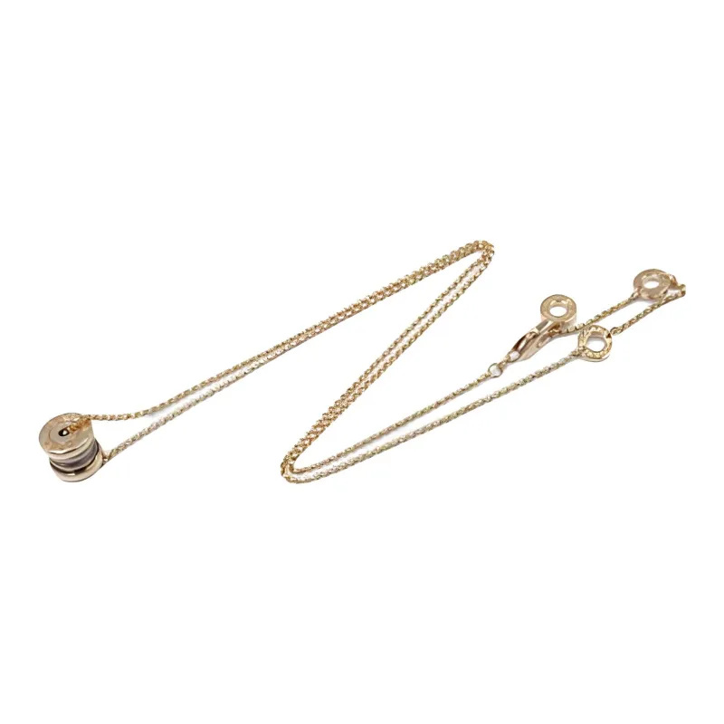 BVLGARI 2010s 18K Rose Gold B Zero1 Necklace-1