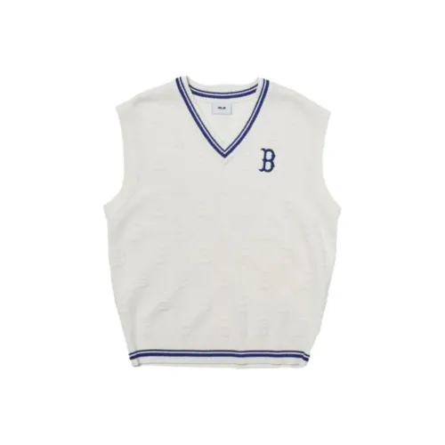 MLB Boston Red Sox Tank Tops Unisex Dark Cream