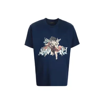AMIRI T-Shirts Men Blue