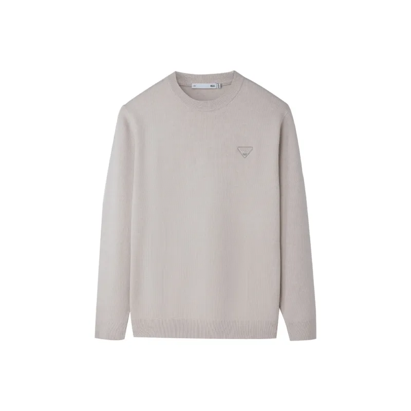 HLA Base Round Neck Long Sleeved Knitwear Men's-0