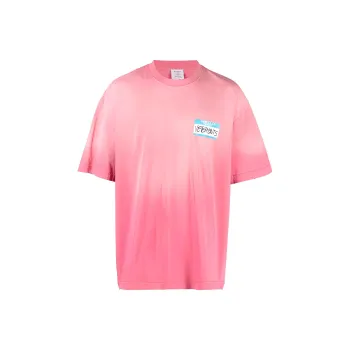 Vetements T-Shirts Men Pink