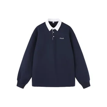 MATCHA STORY College Series Sweatshirt Unisex Navy Blue