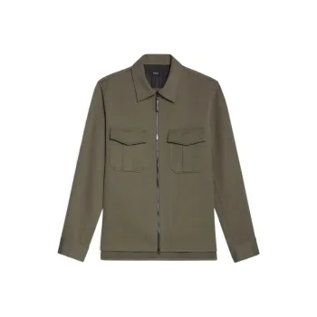 THEORY Jackets Men Army Green