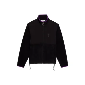 AMIPARIS Ami De Coeur Sherpa Zipped Jacket
