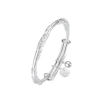 Bailijin S999 Fine Silver Sterling Silver Bracelets Unisex
