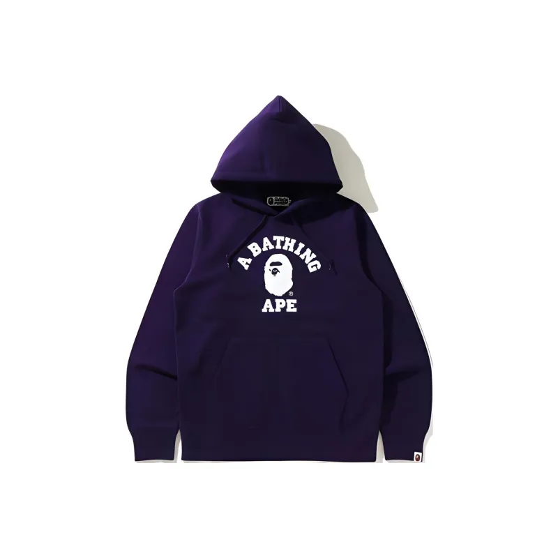 A BATHING APE College Pullover Hoodie-3
