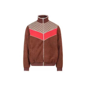 GUCCI Gg Monogram Pattern Zip Up Jacket