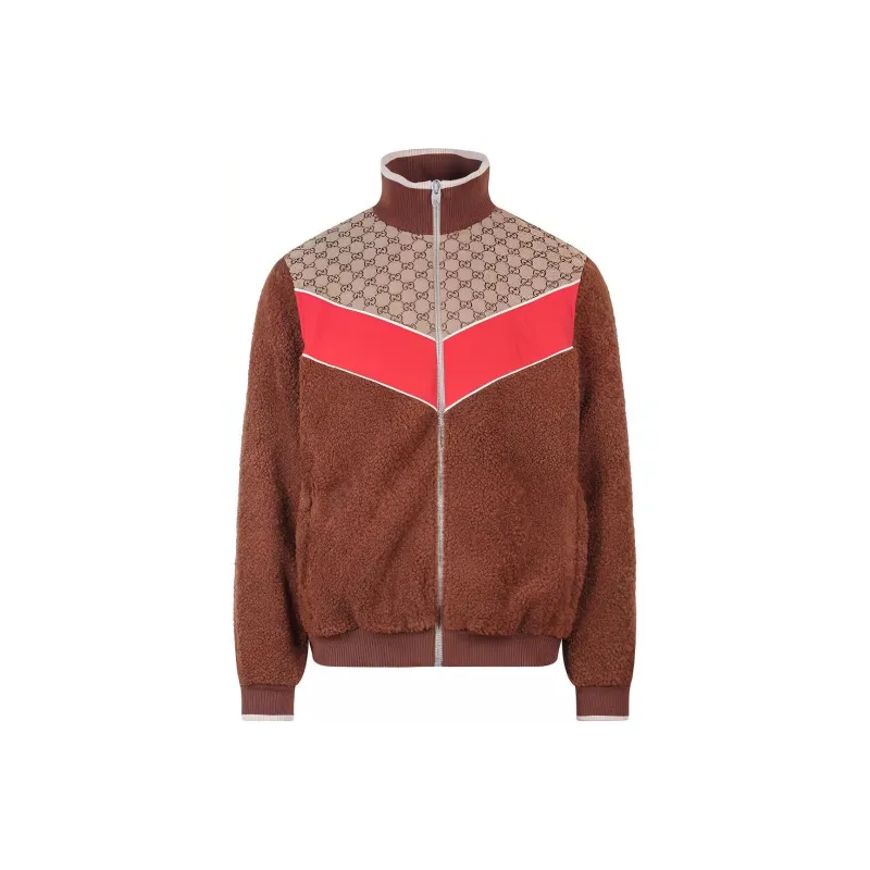 GUCCI Gg Monogram Pattern Zip Up Jacket-0