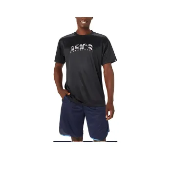 Asics Dry Print T-Shirts Men Black