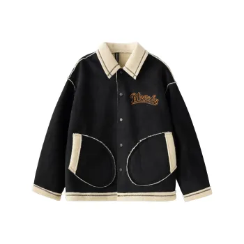 FEICHAI Loose Fit Pilot Jacket Unisex Black