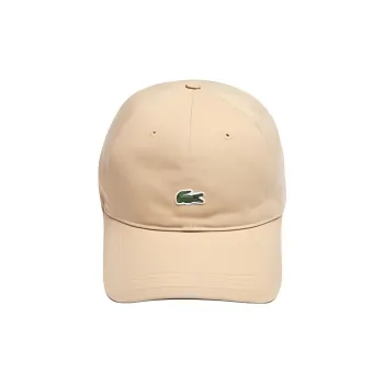 LACOSTE Cotton Baseball Caps Men's Khaki