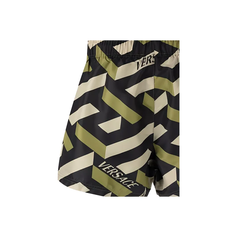 FANSIZHE Swimming Shorts Men's Green-3