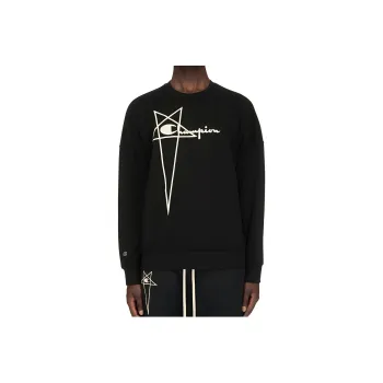 RICK OWENS X Champion Logo Embroidered Sweatshirt