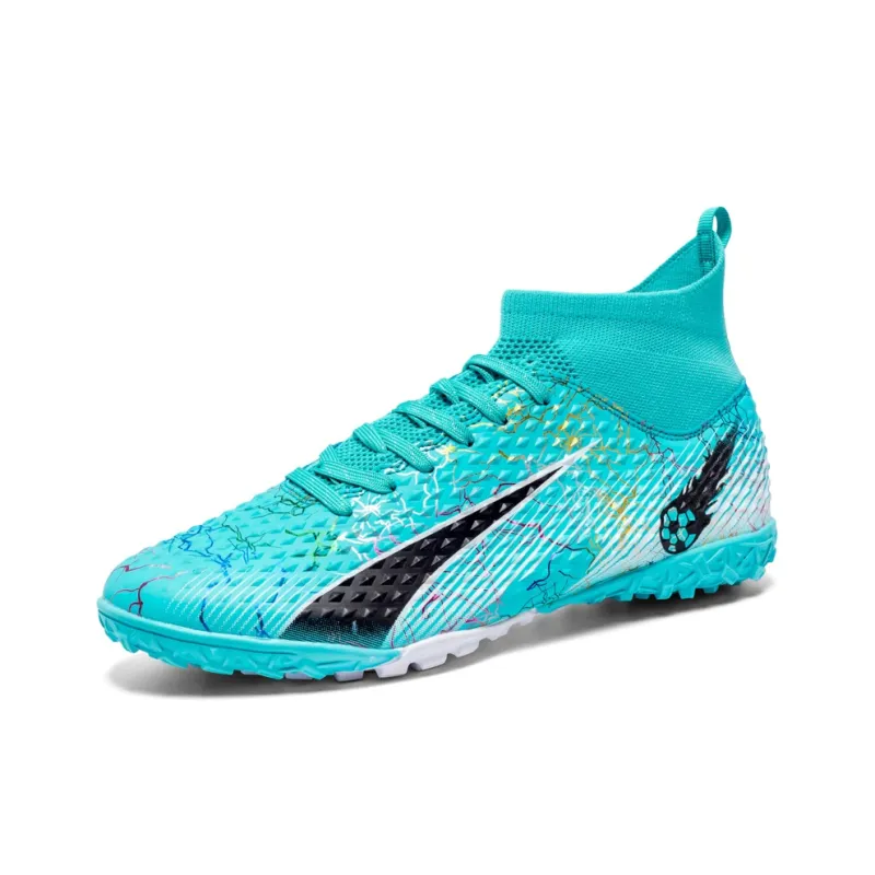 QIUTEXIONG FG Rubber Long Studs TF Rubber Broken Studs Soft Ground Firm Ground Slip Resistant Soccer Shoes Unisex-15