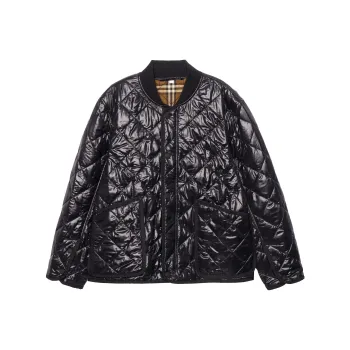 Burberry York Quilted Bomber Jacket