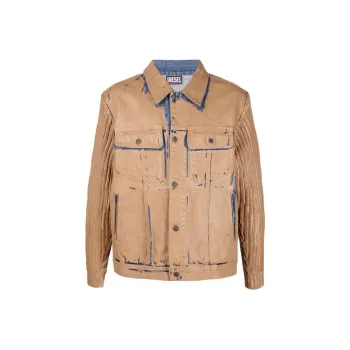 DIESEL Jackets Men Yellow