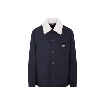PRADA Jackets Men Blue