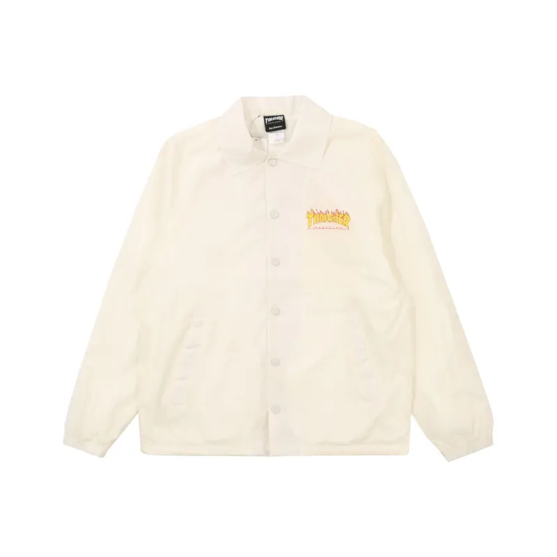 Thrasher Loose Fit Jacket Japan Version Unisex White-0