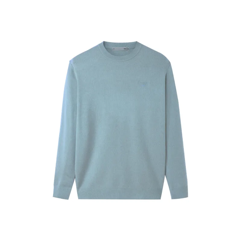 HLA Base Round Neck Long Sleeved Knitwear Men's-8