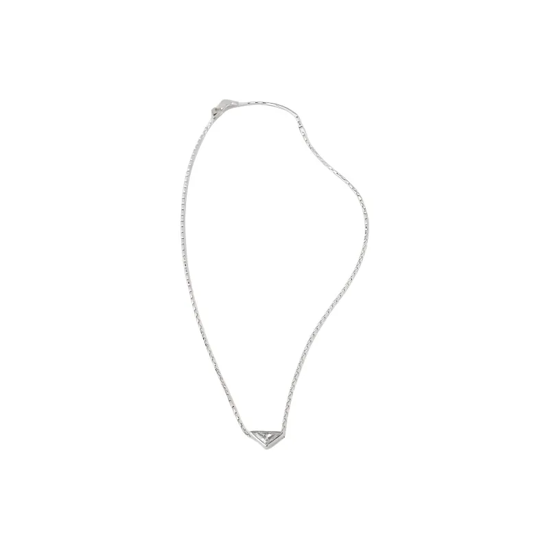 PRADA 18K White Gold Necklaces Men's White-1