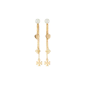 TORY BURCH Linear Kira Drop Earrings