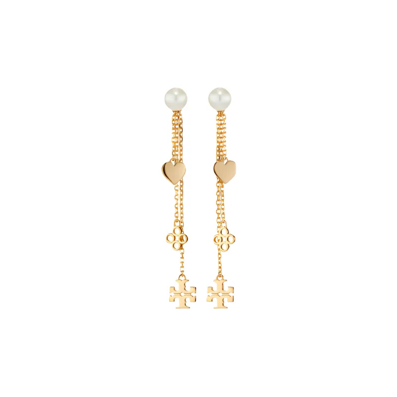 TORY BURCH Linear Kira Drop Earrings-0