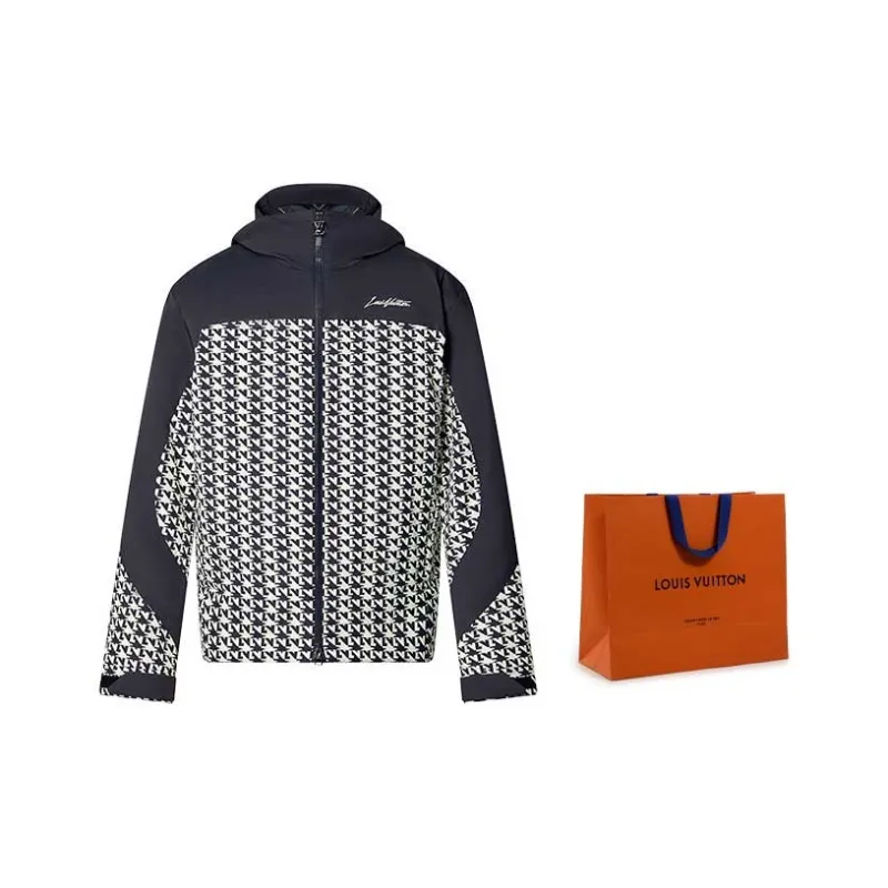 LOUIS VUITTON Jacket Men's Black White-5