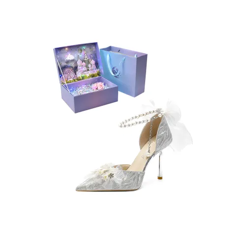 ROBINHOOD High Heels Women's Silver