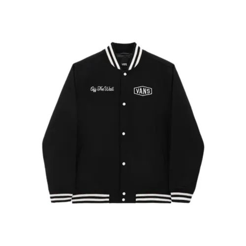 Vans CHECKERBOARD RESEARCH VARSITY Jackets Men Black