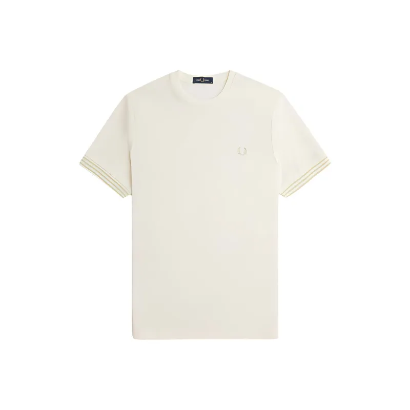 FRED PERRY Logo embroidered Cotton T shirt-0