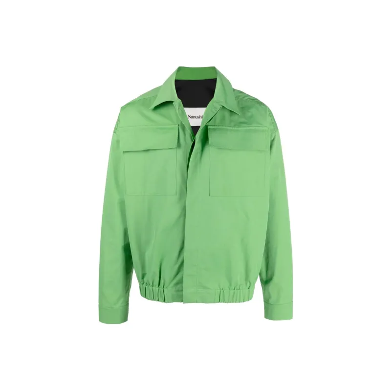 NANUSHKA Jackets Men Green-0