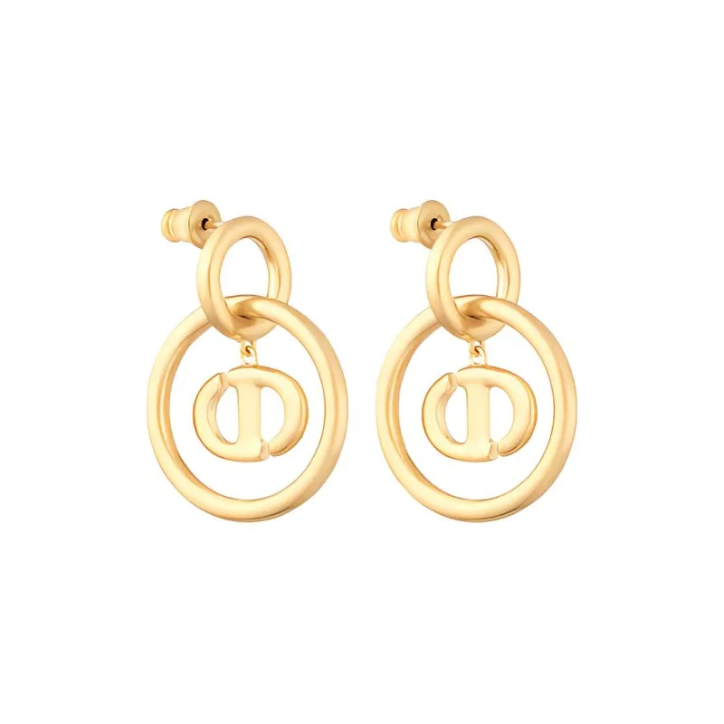 DIOR Stud Earrings Women's Gold-0