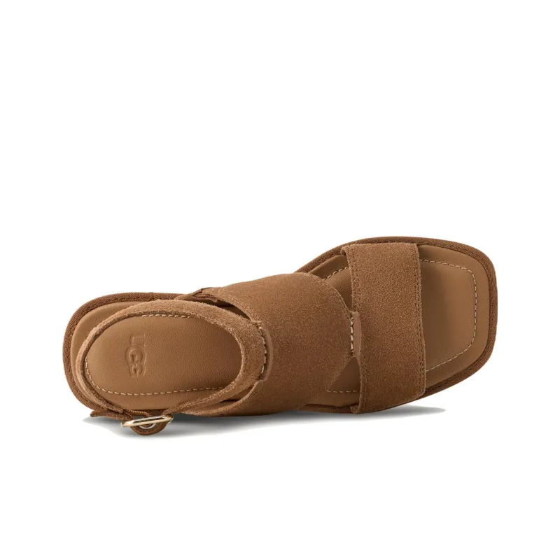 UGG Delray One Strap Sandals Women's Brown-3