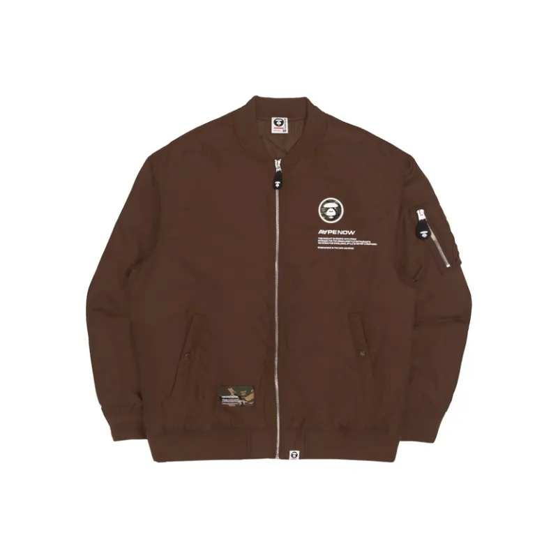 Aape By *A Bathing APE® Logo patch Bomber jacket-2