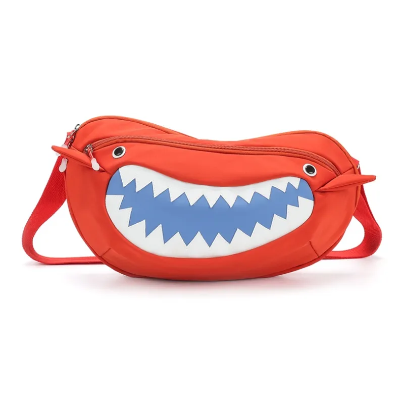 L&M Oxford Shoulder Bag, Crossbody Bag Regular Unisex Black/Orange-5