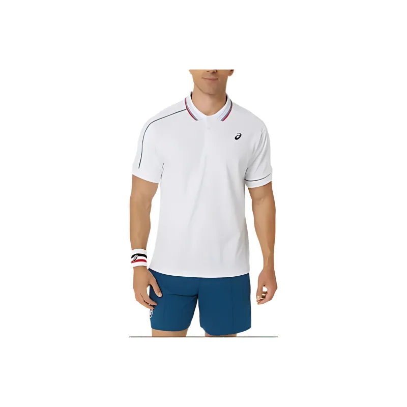 Asics Polo Shirts Men White-0