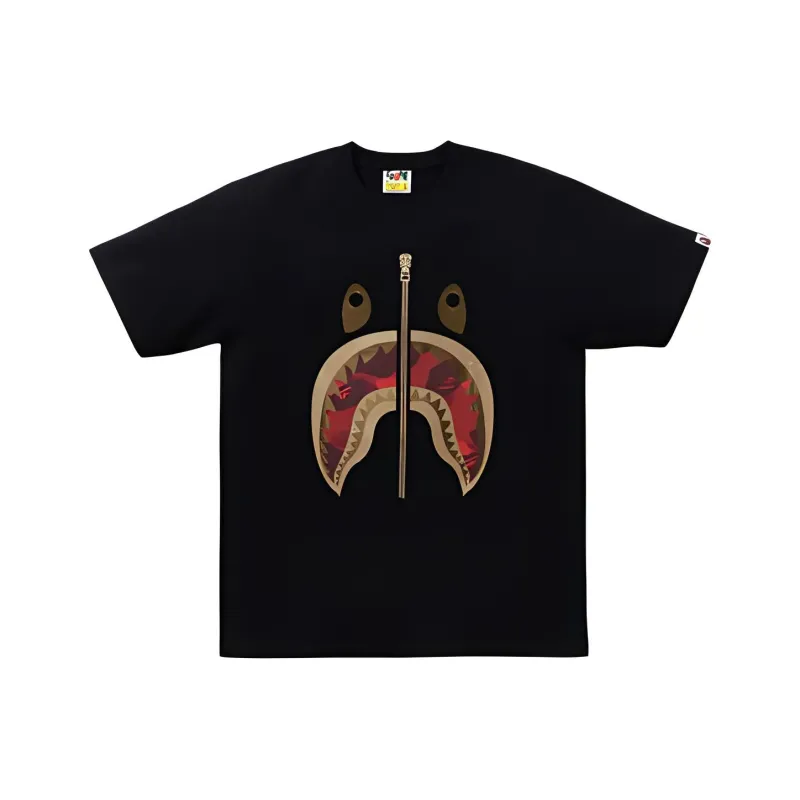 A BATHING APE Color Camo Shark Tee SS24-3