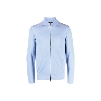 Paul & Shark Zip up Knitted Cotton Cardigan