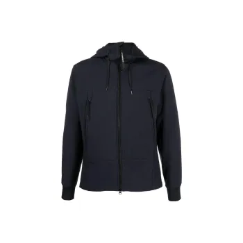 C.P. Company Zip up Stretch cotton Hooded Jacket