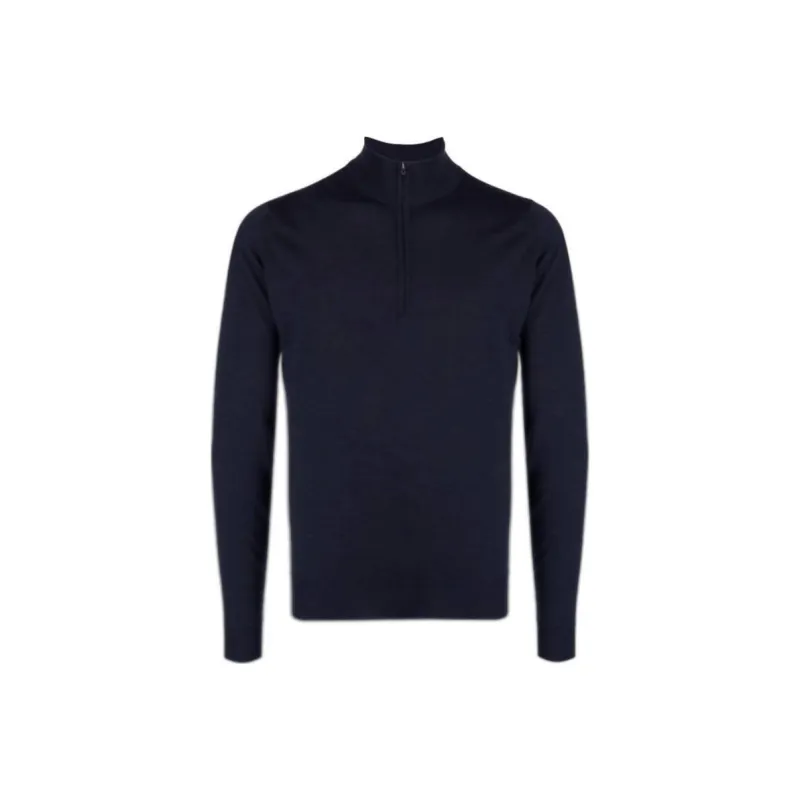 JOHN SMEDLEY Zip neck Long sleeve Sweater-0