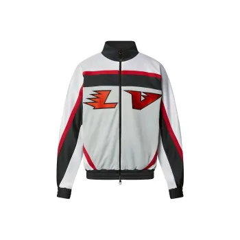 LOUIS VUITTON Embellished Lv Graphic Hockey Tracktop Jacket