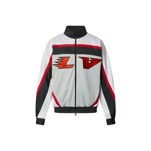 LOUIS VUITTON Embellished Lv Graphic Hockey Tracktop Jacket