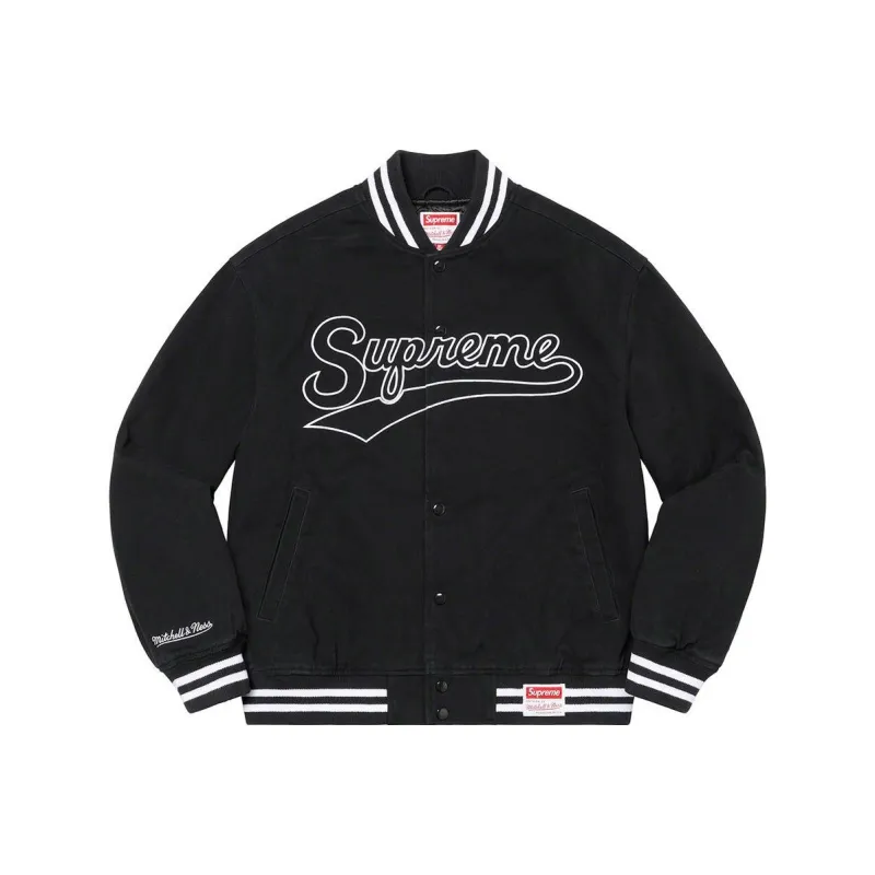 Supreme Mitchell & Ness Doughboy Twill Varsity Jacket-2