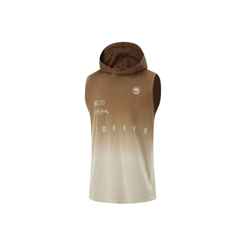 LiNing BadFive Collection Basketball Collection Tank Top Men's Brown/Oat Gray Gradient-0