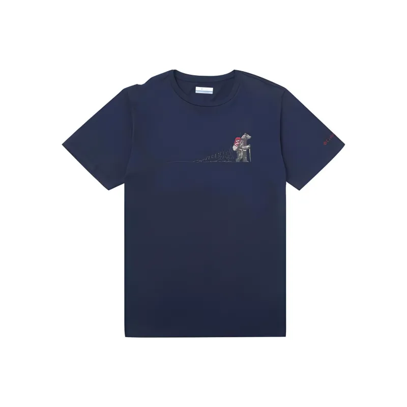 Columbia T Shirt Men's Royal Blue-0